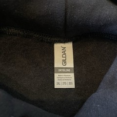 2XL Gildan Men’s DryBlend Hooded Heavyweight Sweatshirt Pouch Pocket XXL Black
