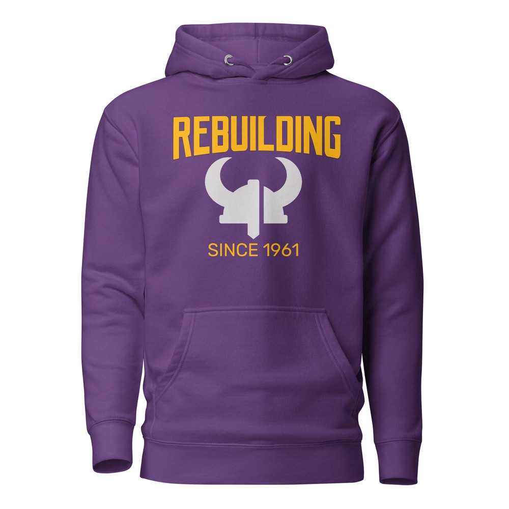 Rebuilding Funny Minnesota Vikings Football Unisex Hoodie S,M,L,XL,2X,3X