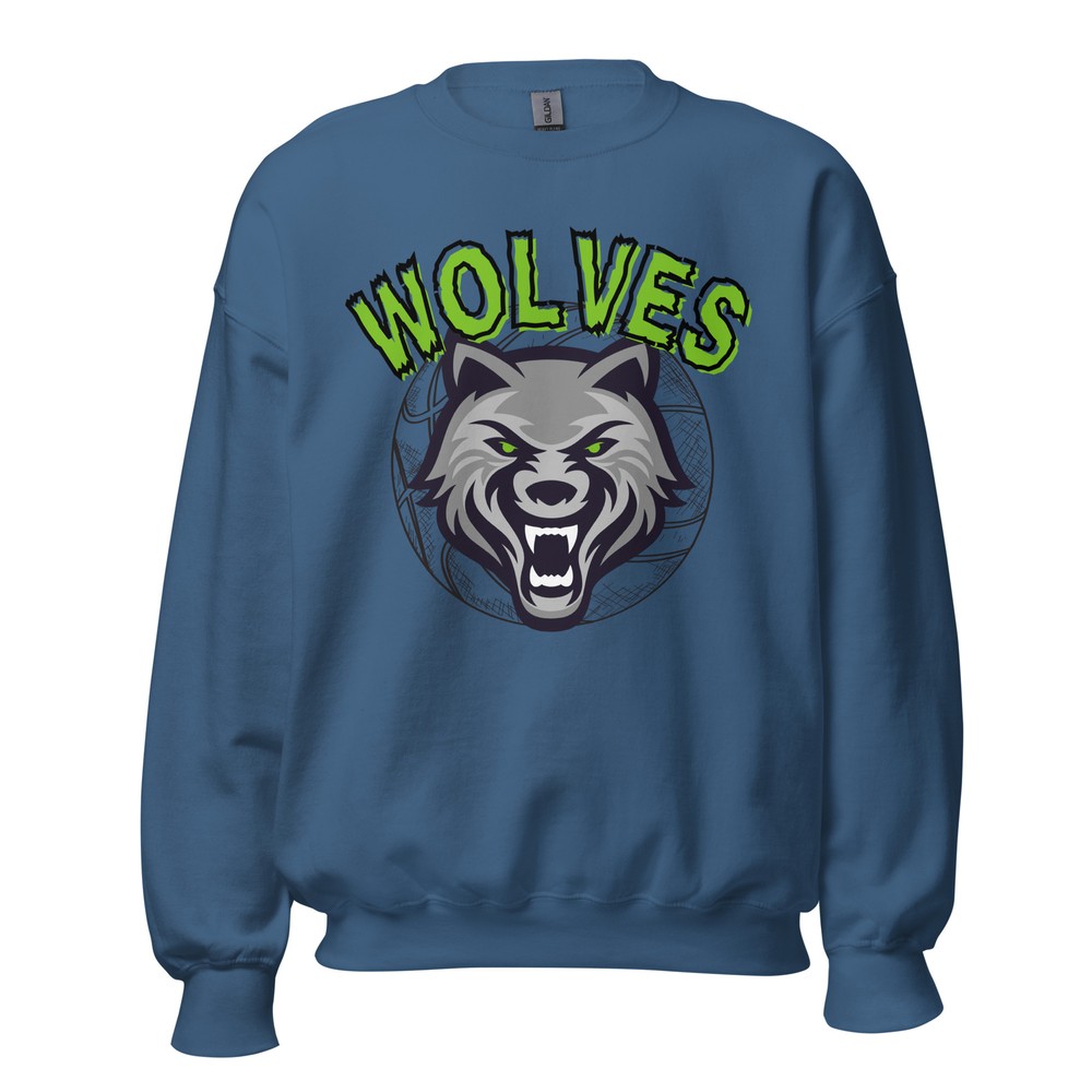 Wolves Basketball Retro Minnesota Unisex Sweatshirt S,M,L,XL,2X,3X