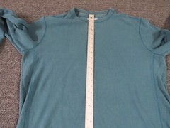 Eddie Bauer Thermal Shirt Mens XL Tall Green Round Neck Long Sleeve Pullover