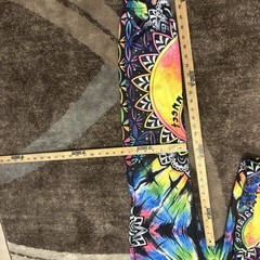 Electro Threads Full Body Suit Hoodie Pants Psychedelic Peace Duality Size LARGE