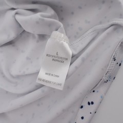 Burlebo Speckled Performance Hoodie White Long Sleeve Mens Large