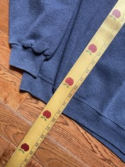 VTG Russell Athletic Sz Large Blue Purple Blank Sweatshirt Dri-Power Y2K Mexico