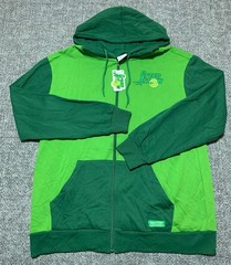 DC Comics Green Arrow Mens Size XL Green Full Zip Logo Hoodie NWT