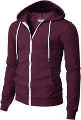 Men’s Zip Up Hoodie Lightweight Long Sleeve Basic Slim Fit Cotton SweatShirt