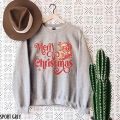 Christmas Sweatshirt Retro Holiday Festive Apparel