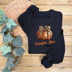 Animal Print Pumpkin Spice Jumper | Autumn Sweatshirt | Pumpkin Spice Jumper
