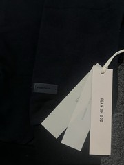 ESSENTIALS Jet Black Classic Fleece Zip Up Hoodie