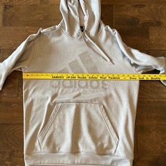Adidas Climawarm Hoodie Light Gray 100% Polyester Men’s Large NICE!!