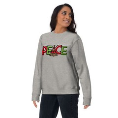Buffalo Plaid Peace Christmas Unisex Premium Sweatshirt S,M,L,XL,2X,3X