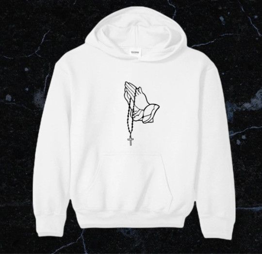 Pray Rosary unisex 100% Cotton Custom Hoodie Sweater S,M,L,XL,XXL