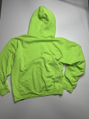 Broken Promises Easy Come Easy Go Hoodie Mens L Neon Green Graphic Streetwear
