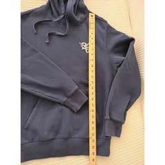 Sport-Tek Navy Pullover Hoodie American Flag Patch Embroidered Logo NWOT Size L