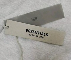 New Essentials Fear Of God 2 Sided Logo Pullover Hoodie Oatmeal Size XXSMALL