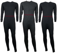 Mens All In One Baselayer Thermal Jumpsuit Playsuit Underwear BodySuit Zip up 3X