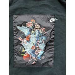 Nike DD6515-010 Sweatshirt Mens 3XL Cotton Black Floral Graphic Patch Pullover