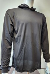 Long Sleeve Safety Shirt With Hoodie, Polyester Birdeye Mesh/Hoodie shirt