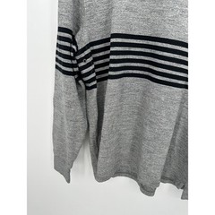 J.Crew Men Gray Long Sleeve Jersey Knit Shirt Size Medium Casual Basic Cotton