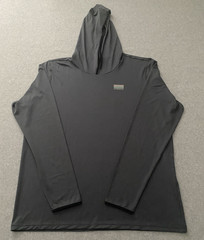 Live Forever Golf The Riv Performance Sun Hoodie Men’s L Charcoal NWT UPF 50