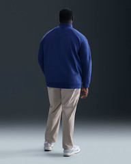 Nike 24.7 Mens Dri-FIT 1/2-Zip Soft Fleece Pullover Top Royal Blue M L