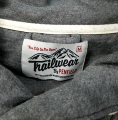 VTG Trailwear by Penfield Gray Hook/Loop Pullover Sweatshirt Men’s Size Medium