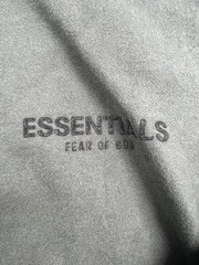 ESSENTIALS Fear Of God Hoodie Sweatshirt Mens XXS Dark Gray Pullover Fleece Logo