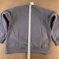 4uYes Adult Size Medium Gray For U Yes Blurred Graphic Crew Neck Sweatshirt NWT