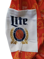 Coors Light & Miller Lite Adult One Piece Bodysuit Hoodie Pajamas XL NEW