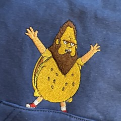 Bob’s Burgers Characters embroidered hoodie blue XLARGE XL BoxLunch NWT Pullover
