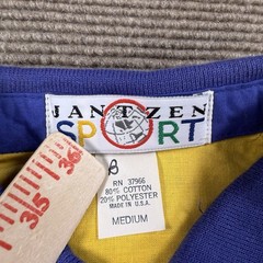 Vintage 90s Jantzen Sport Know Your Signs Ski Sweatshirt Color Block Retro M