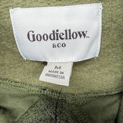 Goodfellow & Co Mens Olive Green Textured Pullover Hoodie Pocket Casual Size M
