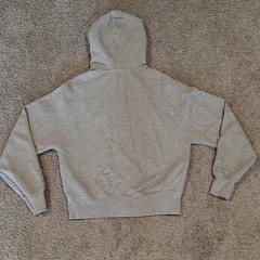 AMI Alexandre Mattiussi Women’s Gray Full Zip Hooded Logo Hoodie Pockets XXS