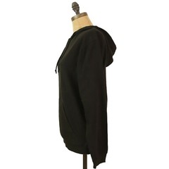 Jeff Athletics Sweatshirt Hoodie Top S Kangaroo Pocket Black Fleece NWT B13