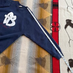 Vintage FUBU The Collection Navy Blue FB Logo Crewneck Sweatshirt Mens L USA