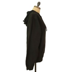 Jeff Athletics Sweatshirt Hoodie Top S Kangaroo Pocket Black Fleece NWT B13