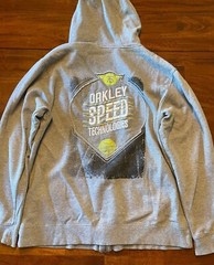 Oakley Speed Technologies Hoodie Sweatshirt Regular Fit M Medium Pre-owned Grey