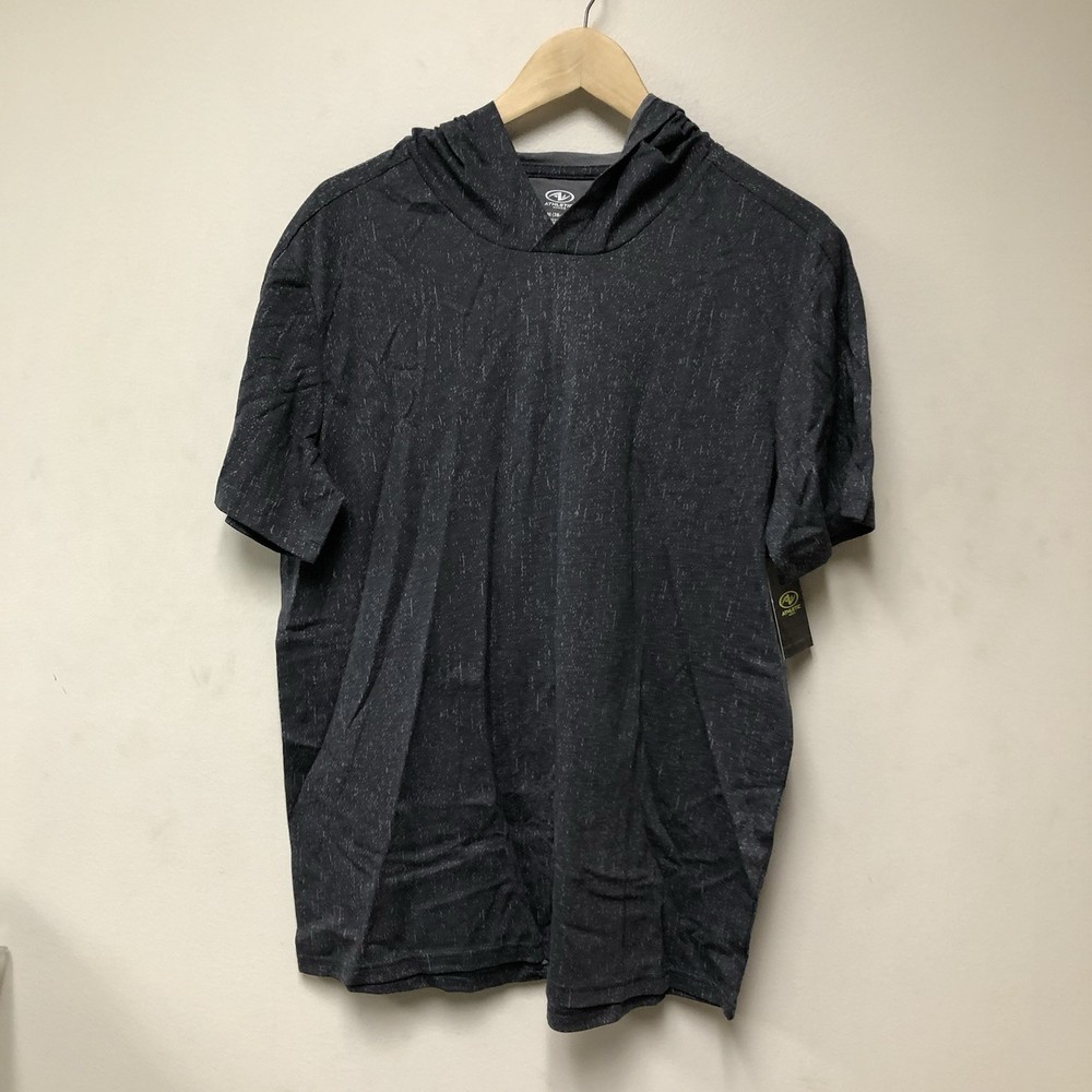 Athletic Works Men’s Medium M Short Sleeve Hooded T-Shirt New NWT 21” Pit To Pit
