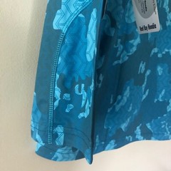 NWT HOOK & TACKLE Men Large Blue Heather UV Block Lightweight Fishing Hoodie