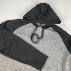Champion Duo Dry Men’s Hoodie Sweatshirt Gray XXL Fleece Raglan Sleeves Pullover