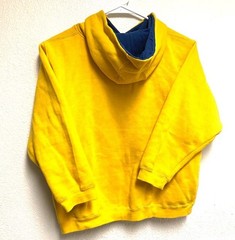 VINTAGE 2004 SONIC X SONIC THE HEDGEHOG YELLOW HOODIE KIDS SZ 7-L HAT PIN INCL.