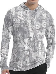 Men’s UPF 50+ Sun Hoodie UV Protection Long Sleeve Fishing Hiking Workout Top 20