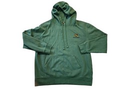 John Deer Tractor Hoodie L Green Ranch Farm Family Heritage