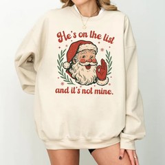 Funny Christmas Santa Retro Sweatshirt Holiday Apparel Gift