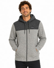 Quiksilver Mens Hoodie New XL Colorblock Full Zipper Pockets Drawstring Fleece