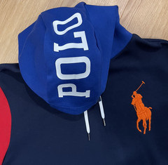 Polo Ralph Lauren Hoodie Sweatshirt Men’s Medium Big Pony Color Block NWT