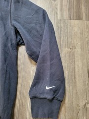 Nike Hoodie Mens XL Navy Blue Athletic Dept Pullover Sweatshirt Spell Out Logo