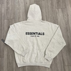 Fear of God Essentials Pullover Hoodie Light Oatmeal Men’s Size Large NWT