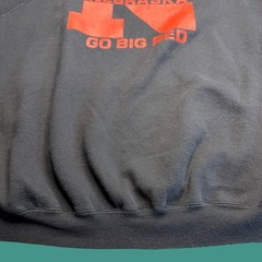 Vintage Nebraska Sweatshirt 4X Black Go Big Red College Football Crewneck