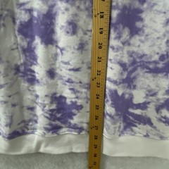 Original Use Sweatshirt Men’s Medium Purple White Tie Dye Crew Neck Long Sleeve