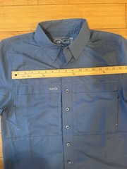 Mens Small Gameguard Outdoors 1042 Long Sleeve Blue Shirt Vented Fishing
